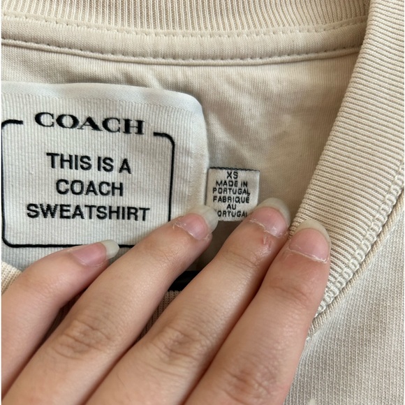 Cream Coach Sweatshirt - Picture 4 of 5